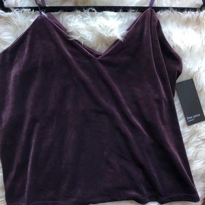 Purple Velvet Tank Top